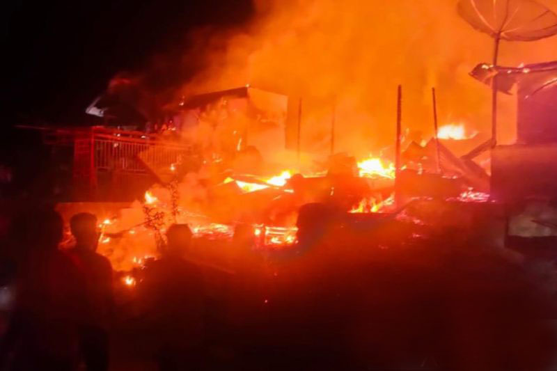 Sembilan unit rumah warga ludes terbakar di Aceh Tenggara