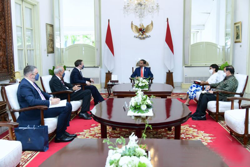 Presiden Jokowi terima kunjungan kehormatan Menlu Serbia