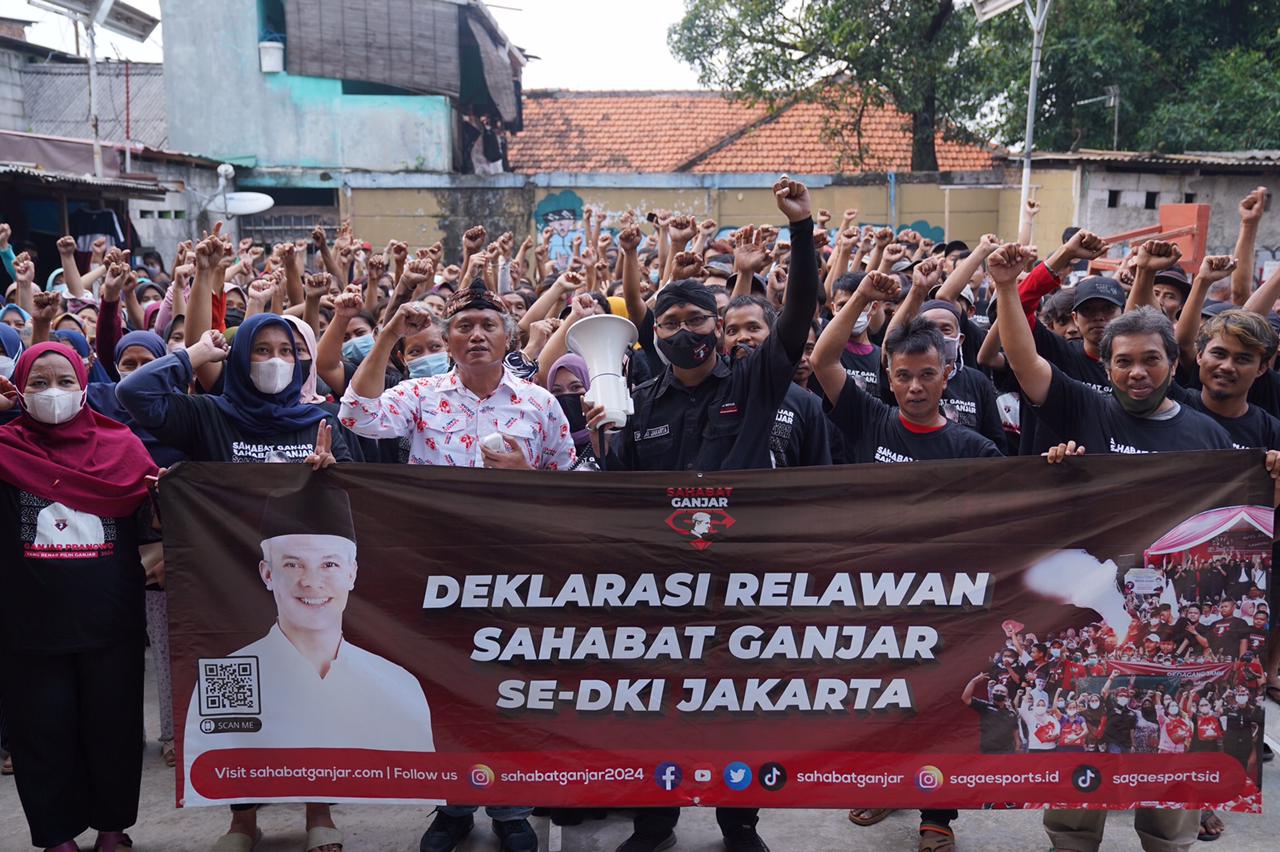  Deklarasi bersama relawan Sahabat Ganjar se-DKI digelar di Jaksel