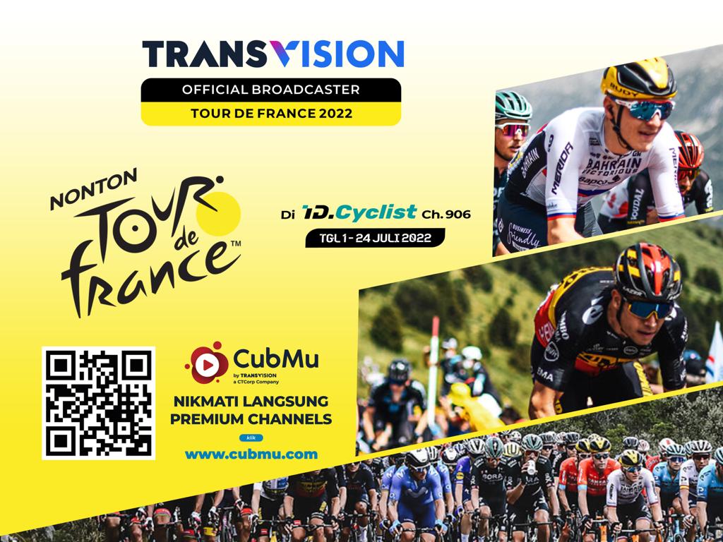 Transvision jadi official broadcaster Tour de France