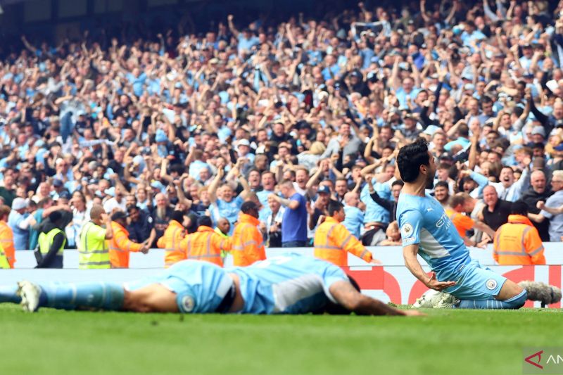 `Epic Comeback` Manchester City menjuarai Liga Premier Inggris 